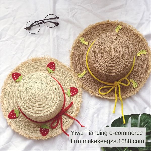 all-match knitted woolen flat children's fruit series watermelon bow fruit straw straw hat baby sun hat, Blue;gray
all-match knitted woolen flat children's fruit series watermelon bow fruit straw straw hat baby sun hat, Blue;gray