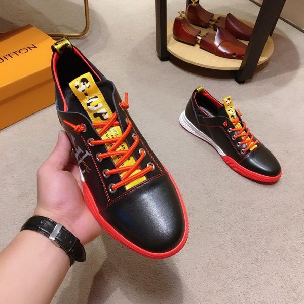 new2 luxury high-men's casual shoes fashion lace sports shoes business travel men's shoes original box packaging zapatos hombr, Black
new2 luxury high-men's casual shoes fashion lace sports shoes business travel men's shoes original box packaging zapatos hombr, Black