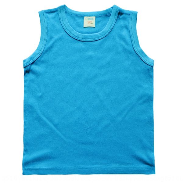 medium and large new solid color children's t-shirt vest vest multicolor pure cotton children's t-shirt, Blue
medium and large new solid color children's t-shirt vest vest multicolor pure cotton children's t-shirt, Blue