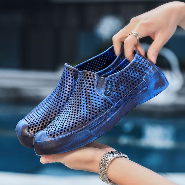 men outdoor breathable beach shoes lightweight quick-drying wading shoes sport water hollow out seaside slip-on beach, Black
men outdoor breathable beach shoes lightweight quick-drying wading shoes sport water hollow out seaside slip-on beach, Black