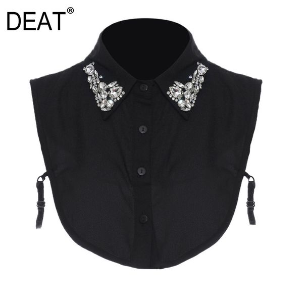 women's blouses & shirts deat 2021 summer turn collar diamonds single breasted fashion short shirt female lace up all match wl82401, White
women's blouses & shirts deat 2021 summer turn collar diamonds single breasted fashion short shirt female lace up all match wl82401, White