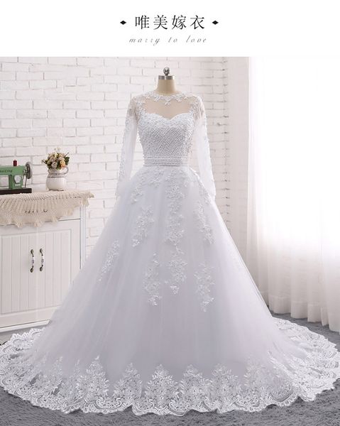 2020 new european and american mopping back lace decal bridal dress, White
2020 new european and american mopping back lace decal bridal dress, White