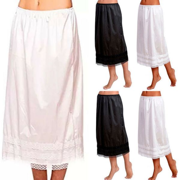 l 3xl plus size women ladies elastic waist slip ladies womens lace long skirt underskirt petticoat extender gonne white skirts, Black
l 3xl plus size women ladies elastic waist slip ladies womens lace long skirt underskirt petticoat extender gonne white skirts, Black