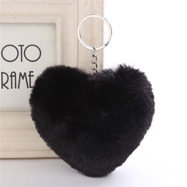 2020 fashion keychain soft solid color heart shape pompom faux rabbit fur ball car handbag key ring gift ing, Silver
2020 fashion keychain soft solid color heart shape pompom faux rabbit fur ball car handbag key ring gift ing, Silver