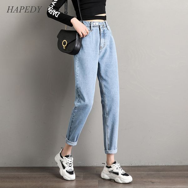 hapedy 5 color woman's jeans female high wais plus size denim pants boyfriend jeans for women washed cotton 2020 fashion new, Blue
hapedy 5 color woman's jeans female high wais plus size denim pants boyfriend jeans for women washed cotton 2020 fashion new, Blue