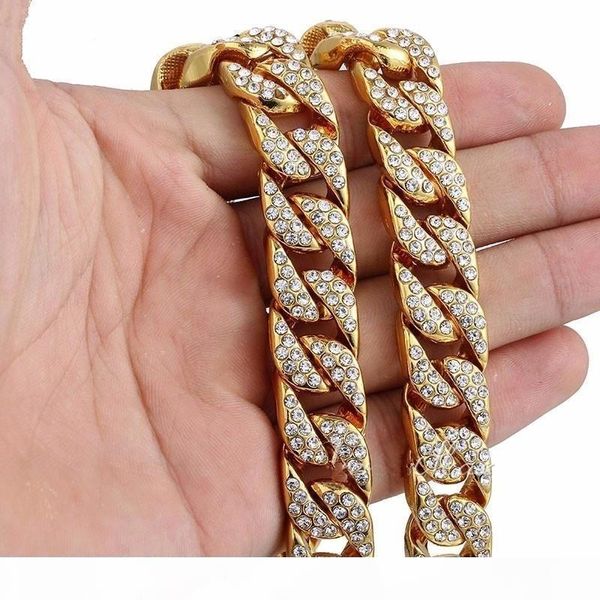 16 diamonds miami curb cuban chain necklace for men golden silver hip hop iced out paved rhinestones cz rapper necklace man jewelry
16 diamonds miami curb cuban chain necklace for men golden silver hip hop iced out paved rhinestones cz rapper necklace man jewelry