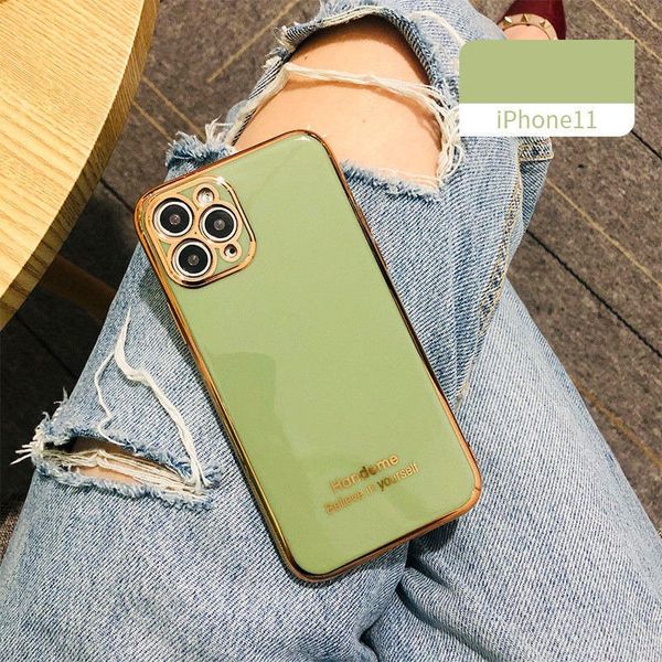 2020 phone case for iphone 11 pro max xs xr 8 7 6 plus 6d solid color gold rim electroplated shell soft shell all inclusive
2020 phone case for iphone 11 pro max xs xr 8 7 6 plus 6d solid color gold rim electroplated shell soft shell all inclusive