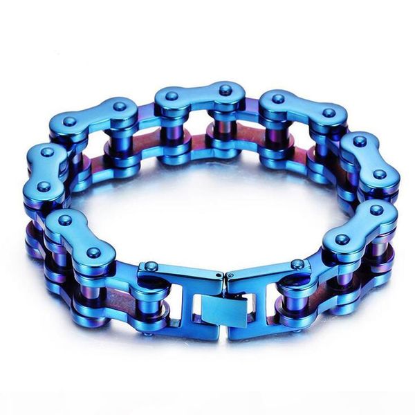 men's rainbow blue color motor bike biker chain motorcycle chain titanium steel bracelet bangle boys 316l stainless steel bicycle jewel, Black
men's rainbow blue color motor bike biker chain motorcycle chain titanium steel bracelet bangle boys 316l stainless steel bicycle jewel, Black