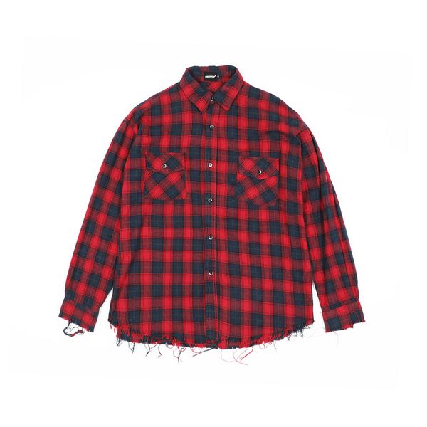 2020 classic wash water for old fringed plaid shirts men women couples shirt oversized 100%cotton men leisure loose, Black;brown
2020 classic wash water for old fringed plaid shirts men women couples shirt oversized 100%cotton men leisure loose, Black;brown