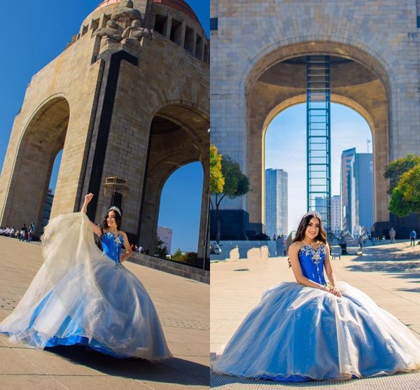 unique two color tone royal blue beige quinceanera prom dresses ball gown crystal ruched long sequined sweet 16 vestidos de dress, Blue;red
unique two color tone royal blue beige quinceanera prom dresses ball gown crystal ruched long sequined sweet 16 vestidos de dress, Blue;red