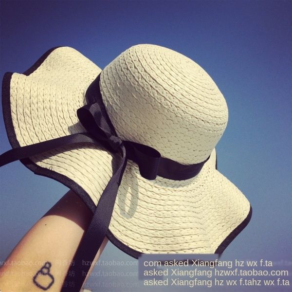 female beach summer sun-proof travel big straw straw hat eaves beach sun hat summer leisure all-match korean fashion, Blue;gray
female beach summer sun-proof travel big straw straw hat eaves beach sun hat summer leisure all-match korean fashion, Blue;gray