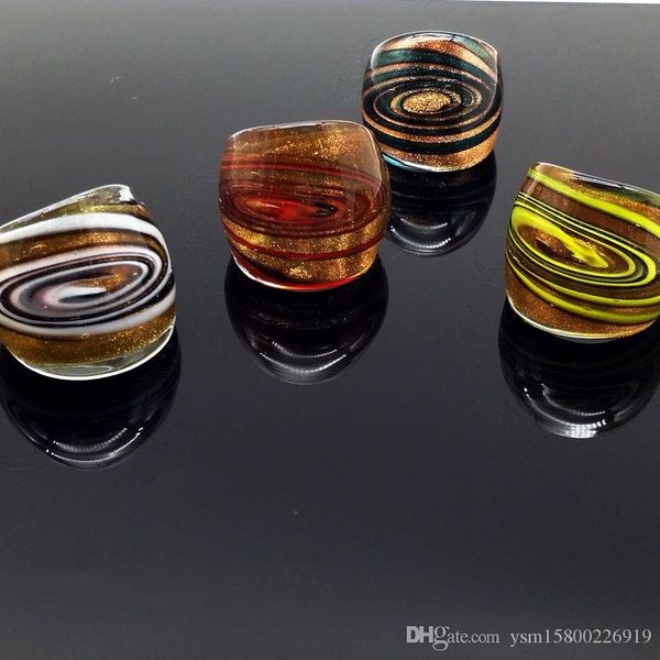 wholesale 4pcs helicoidal gold foil lampwork glass murano rings fashion murano rings 1719mm, Silver
wholesale 4pcs helicoidal gold foil lampwork glass murano rings fashion murano rings 1719mm, Silver