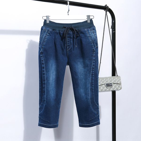 straight large size clothing summer new denim fat mm elastic loose women's women's pants 200 jin harun capri pants, Blue
straight large size clothing summer new denim fat mm elastic loose women's women's pants 200 jin harun capri pants, Blue