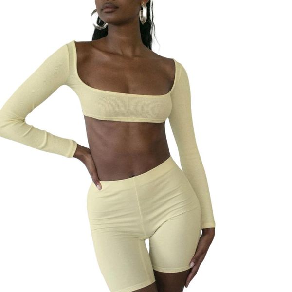 women yoga sets 2020 fitness sports suits gym clothes long sleeve crop shorts female running leggings workout set outfits, White;red
women yoga sets 2020 fitness sports suits gym clothes long sleeve crop shorts female running leggings workout set outfits, White;red