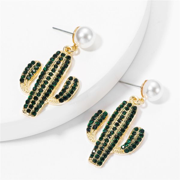 fashion rhinestone cactus exquisite studs earrings for women korean geometric flower pearl earrings party accessories jewelry, Golden;silver
fashion rhinestone cactus exquisite studs earrings for women korean geometric flower pearl earrings party accessories jewelry, Golden;silver