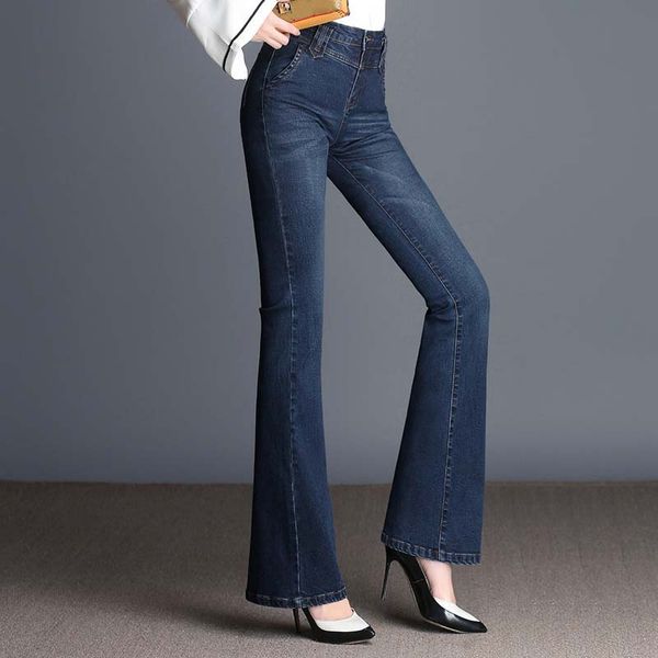 women's big loop slightly flared jeans slim high waist boot cut jeans fashion bell bottom trousers comfortable flares pants, Blue
women's big loop slightly flared jeans slim high waist boot cut jeans fashion bell bottom trousers comfortable flares pants, Blue