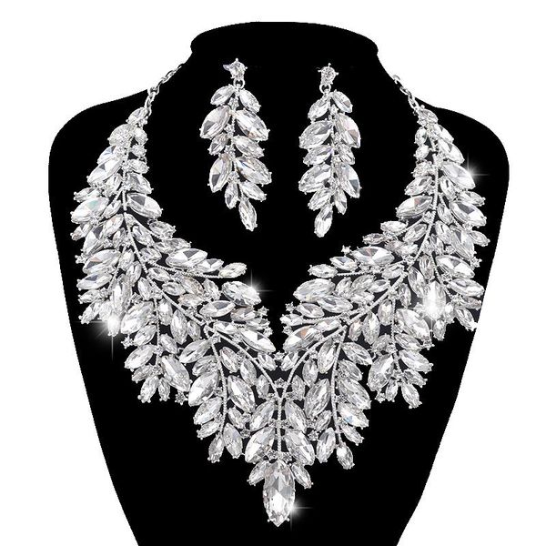 luxurious dubai style wedding jewelry sets rhinestone crystal statement bridal silver necklace sets christmas gift for women t200302
luxurious dubai style wedding jewelry sets rhinestone crystal statement bridal silver necklace sets christmas gift for women t200302
