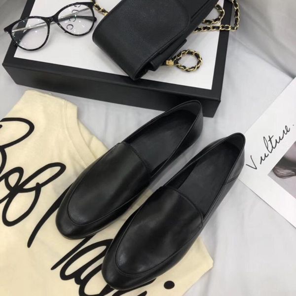 designer brand women's loafers shoes genuine leather women's shoes slip on shallow flats for seasons luxury package, Black
designer brand women's loafers shoes genuine leather women's shoes slip on shallow flats for seasons luxury package, Black