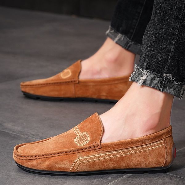 men loafers leather driving boat shoes comfortable male big size 48 slip-on men casual shoes flats moccasin 201009, Black
men loafers leather driving boat shoes comfortable male big size 48 slip-on men casual shoes flats moccasin 201009, Black