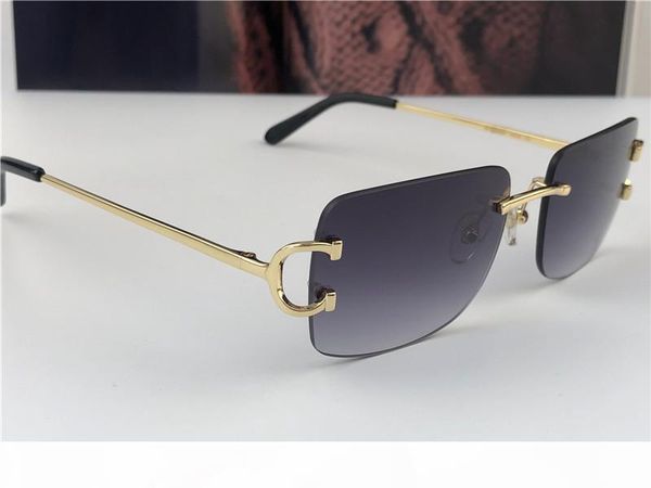new vintage sunglasses c men brand design framless square shape sunglasses uv400 lens gold light color lens 0104, White;black
new vintage sunglasses c men brand design framless square shape sunglasses uv400 lens gold light color lens 0104, White;black