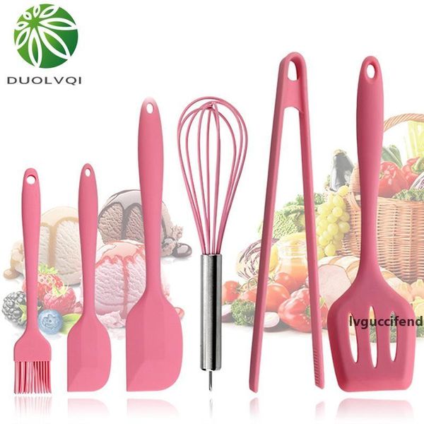 6pcs food grade silicone kitchen cooking tools pink kitchenware durable cooking utensils eco-friendly kitchen baking tools t200323
6pcs food grade silicone kitchen cooking tools pink kitchenware durable cooking utensils eco-friendly kitchen baking tools t200323