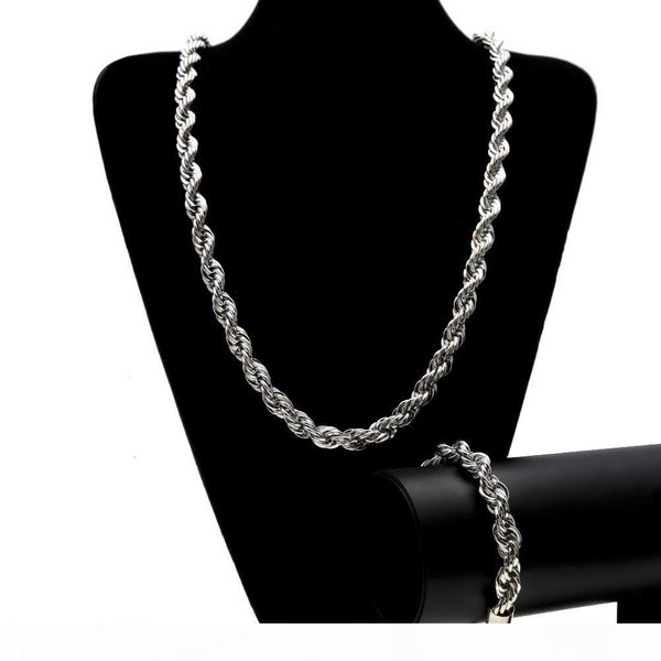 10mm hip hop twisted rope chains jewelry set gold silver plated thick heavy long necklace bracelet bangle for men s rock jewelry a0106
10mm hip hop twisted rope chains jewelry set gold silver plated thick heavy long necklace bracelet bangle for men s rock jewelry a0106