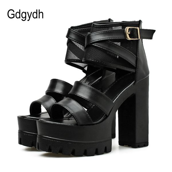 gdgydh high heels summer sandals platform shoes women fashion buckle square heels punk style nightculb party shoes female zip, Black
gdgydh high heels summer sandals platform shoes women fashion buckle square heels punk style nightculb party shoes female zip, Black