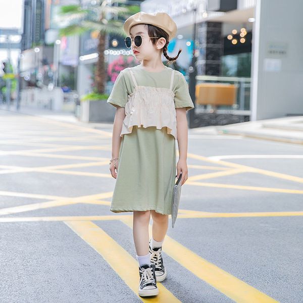 2020 new summer kids girls cotton casual dress fashion teen girls patchwork dresses personality children summer clothing, #8771, White
2020 new summer kids girls cotton casual dress fashion teen girls patchwork dresses personality children summer clothing, #8771, White