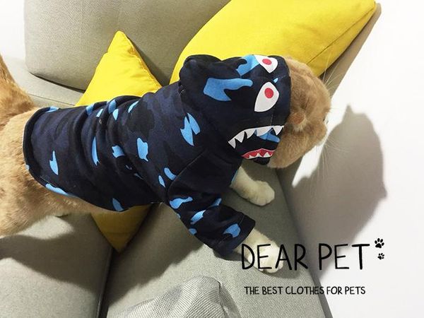 small dog jacket with hat tide brand camouflage shark printing plus velvet pet clothes fashion leisure dog hoodie new style
small dog jacket with hat tide brand camouflage shark printing plus velvet pet clothes fashion leisure dog hoodie new style