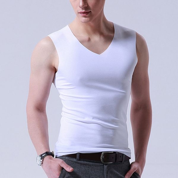 2020 men' summer new v-neck slim fit seamless ice silk ice vest silk vest cool sports stretch base shirt, White;black
2020 men' summer new v-neck slim fit seamless ice silk ice vest silk vest cool sports stretch base shirt, White;black