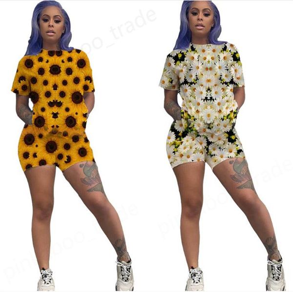 женщины tracksuit daisy printed дизайнер с коротким рукавом тройники пуловер топы рубашки шорты два бюстье способа outfit повседневный спорт, White
женщины tracksuit daisy printed дизайнер с коротким рукавом тройники пуловер топы рубашки шорты два бюстье способа outfit повседневный спорт, White