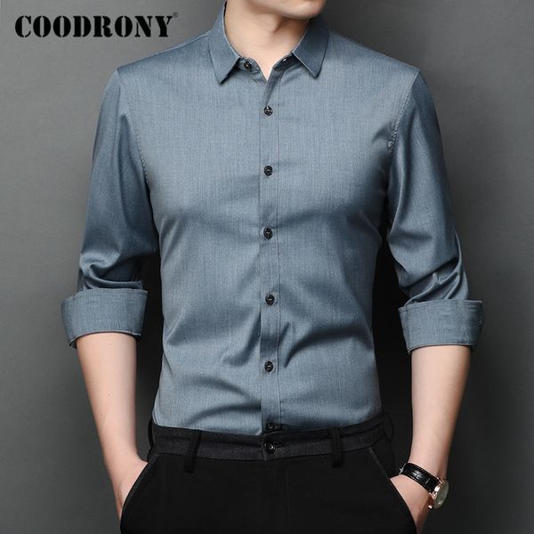 coodrony brand spring autumn fashion mens shirts long sleeve shirt men clothes pure color business casual camisa masculina c6008, White;black
coodrony brand spring autumn fashion mens shirts long sleeve shirt men clothes pure color business casual camisa masculina c6008, White;black