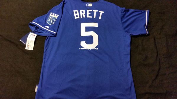 majestic kansas city #5 george brett cool base blue on field jersey mens stitched wholesale big and tall size xs-6xl baseball jerseys, Gray
majestic kansas city #5 george brett cool base blue on field jersey mens stitched wholesale big and tall size xs-6xl baseball jerseys, Gray