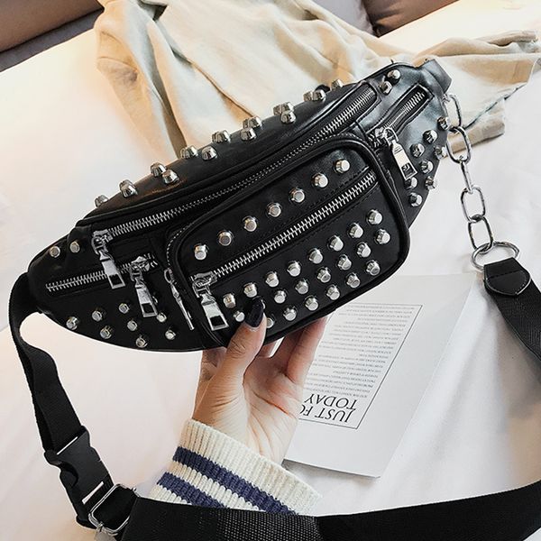 fashion pu leather rivet waist chest bags luxury handbags women bags designer ladies shoulder crossbody purses clutch nb037
fashion pu leather rivet waist chest bags luxury handbags women bags designer ladies shoulder crossbody purses clutch nb037