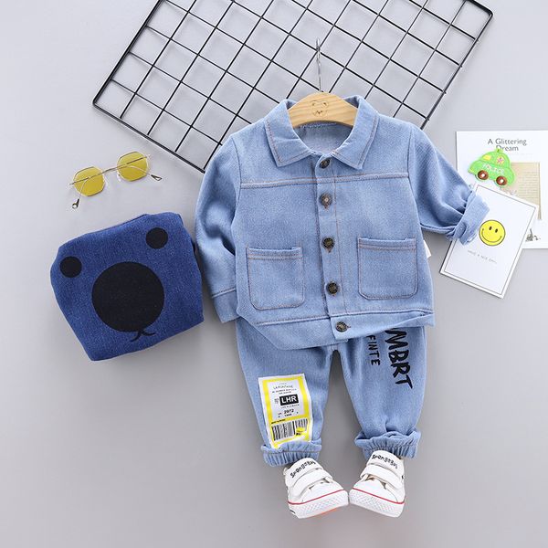 baby boys clothing sets boys 2020 new children's autumn casual denim jacket two-piece suit 0-4yrs baby wear, White
baby boys clothing sets boys 2020 new children's autumn casual denim jacket two-piece suit 0-4yrs baby wear, White