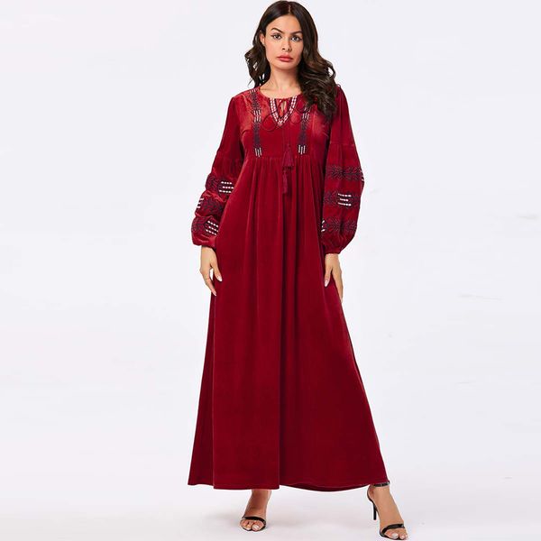 plus size vestido mujer 2019 winter maxi embroidery velvet dress fall clothes for women christmas dress robe longue femme elbise
plus size vestido mujer 2019 winter maxi embroidery velvet dress fall clothes for women christmas dress robe longue femme elbise