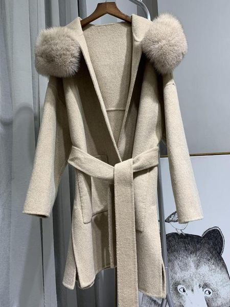 lavelache 2020 real fur jacket winter coat women loose natural fur collar cashmere wool blends outerwear streetwear oversize, Black
lavelache 2020 real fur jacket winter coat women loose natural fur collar cashmere wool blends outerwear streetwear oversize, Black