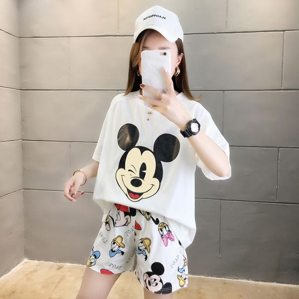 korean version 2020 new cartoonmouse casual loose pajamas set home clothes set two-piece suit female dormitory home clothes suit, Blue;red
korean version 2020 new cartoonmouse casual loose pajamas set home clothes set two-piece suit female dormitory home clothes suit, Blue;red