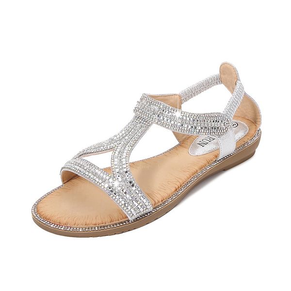 women beach shoes bohemian diamond flat heel open toe sandals women's shoes ladies sandals hollow flat with rhinestones, Black
women beach shoes bohemian diamond flat heel open toe sandals women's shoes ladies sandals hollow flat with rhinestones, Black