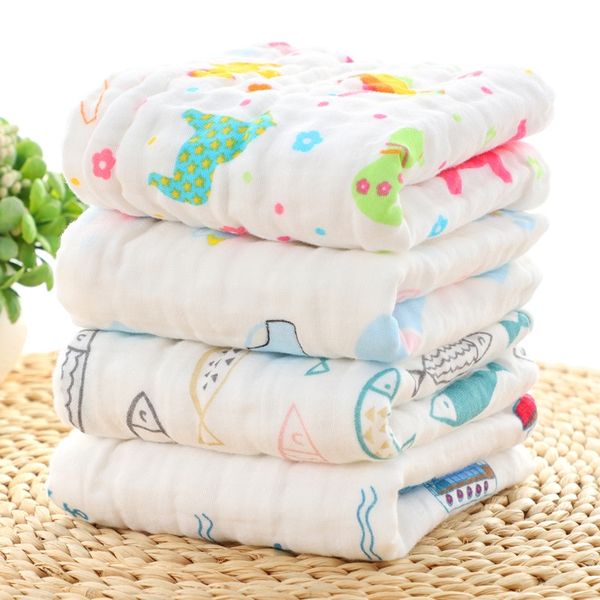 children's pure cotton high-density six-layer gauze baby small printing cartoon children's wash towel saliva towel 25*50
children's pure cotton high-density six-layer gauze baby small printing cartoon children's wash towel saliva towel 25*50