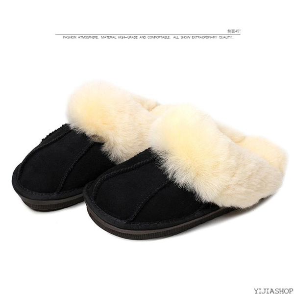 new new sweat absorption indoor home slippers warm soft plush slippers non-slip indoor sheepskin solid color women's sh, Black
new new sweat absorption indoor home slippers warm soft plush slippers non-slip indoor sheepskin solid color women's sh, Black