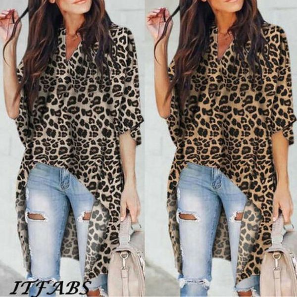 womens clothing 2020 women ladies v neck v neck casual blouse flare sleeve irregular leopard print shirt hot, White
womens clothing 2020 women ladies v neck v neck casual blouse flare sleeve irregular leopard print shirt hot, White