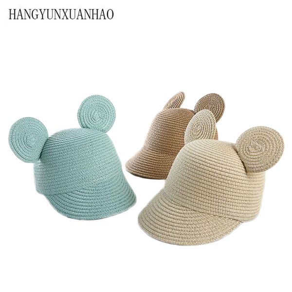 children cartoon girls straw hat big ears sun hat kids large brim beach cap summer boater boys girls round flat fedora hat, Blue;gray
children cartoon girls straw hat big ears sun hat kids large brim beach cap summer boater boys girls round flat fedora hat, Blue;gray