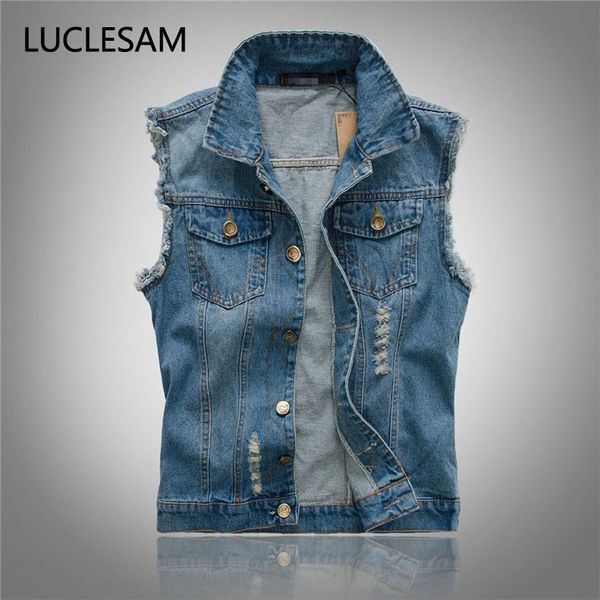 ripped denim waistcoat men sleeveless edge mens vest coat 2020 casual slim fit vintage biker jeans vests gilet hommes veste, Black;white
ripped denim waistcoat men sleeveless edge mens vest coat 2020 casual slim fit vintage biker jeans vests gilet hommes veste, Black;white