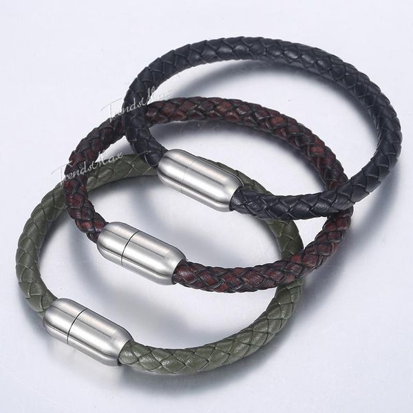 braided genuine leather bracelets for men black brown mens bracelet 2018 jewelry stainless steel round magnetic clasp 6mm dlbm14
braided genuine leather bracelets for men black brown mens bracelet 2018 jewelry stainless steel round magnetic clasp 6mm dlbm14