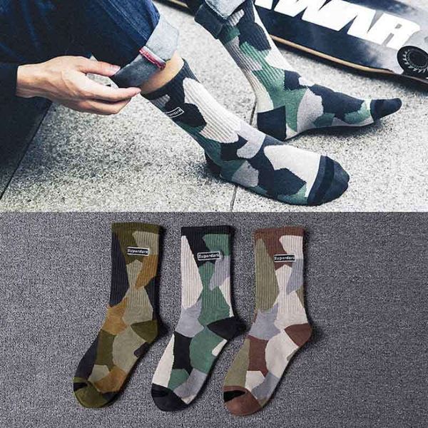 high waist camouflage tube cotton stockings and stockings ins street men's cotton socks sports high trendy men's socks, Black
high waist camouflage tube cotton stockings and stockings ins street men's cotton socks sports high trendy men's socks, Black
