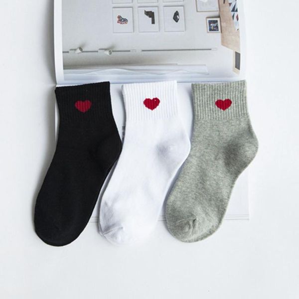 new kawaii cute women red heart pattern soft breathable ankle-high casual cotton socks spring summer, Black;white
new kawaii cute women red heart pattern soft breathable ankle-high casual cotton socks spring summer, Black;white