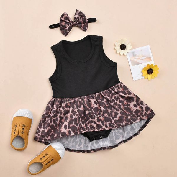 summer casual patchwork dress baby girls leopard print sleeveless kids romper dress headband outfit set baby dresses for girls, Red;yellow
summer casual patchwork dress baby girls leopard print sleeveless kids romper dress headband outfit set baby dresses for girls, Red;yellow