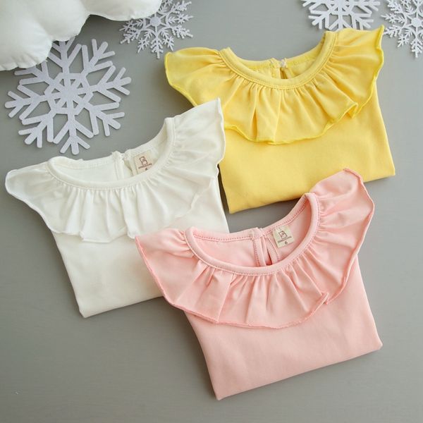 xi1u0 children's t- clothing autumn clothing 0-1-3 years old baby girl lapel base shirt korean baby long sleeve t-shirt flounced collar, Blue
xi1u0 children's t- clothing autumn clothing 0-1-3 years old baby girl lapel base shirt korean baby long sleeve t-shirt flounced collar, Blue