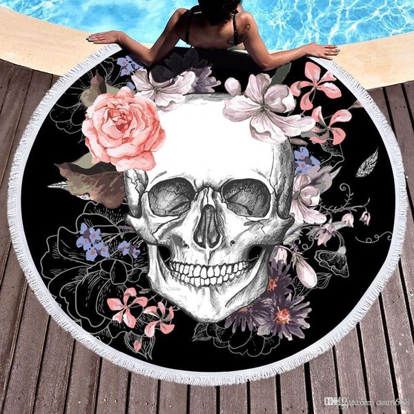 beach towel blanket microfiber round shawl printing with tassel 150*150cm thickening and increasing bath towel human skeleton new
beach towel blanket microfiber round shawl printing with tassel 150*150cm thickening and increasing bath towel human skeleton new